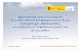 Aplicación del modelo de transporte MOCAGE/AEMET (Modélisation de la Chimie Atmosphérique Grande Echelle) a la dispersión de contaminantes radiactivos en la atmósfera, por