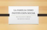La familia como institucion social