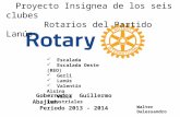 Proyecto Subvencion Global - La Fundacion Rotaria. Distrito 4915 Argentina. 6 Rotary Club de la Ciudad de Lanus