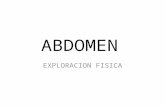 Exploración física del Abdomen