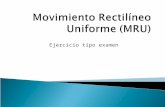 Movimiento rectilíneo uniforme (mru)