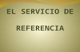Servicio de referencia en la Biblioteca.