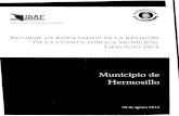 Cuenta Pública Municipal de Hermosillo 2014