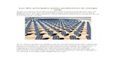 Los Diez Principales Países Productores de Energía Solar