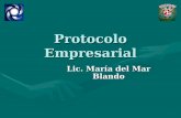 Protocolo Empresarial, Lic. Maria Del Mar Blando