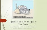 Analisis de Iglesia de San Sergio y San Baco