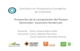 Escnario tendencial generación eléctrica Colombia 2050