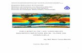 Influencia Variables Macroclimaticas Clima Venezuela
