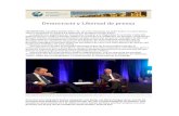DIÁLOGO. Democracia y Libertad de Prensa. Entrevista a Mario Vargas Llosa de Andrés Oppenheimer. SIP