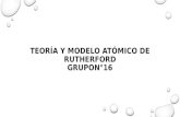 Teoría y Modelo Atómico de Rutherford