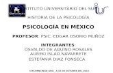 Unidad 3. Psicología en México