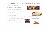 Papa a La Huancaína Receta