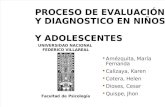 Proceso de Evaluación y Diagnostico en Niños y Adolescentes