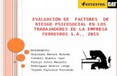 Evaluación de Factores de Riesgo Psicosocial Ferreyros s.a.