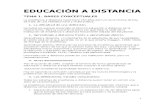 Educación a Distancia ,47 Pg, resumen