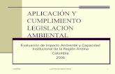 Aplicación y Cumplimiento Legislacion Ambiental