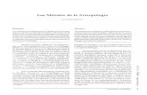 Los Métodos de La Antropología, Agustín Santana Talavera