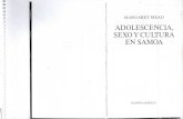 Margaret Mead Adolescencia Sexo y Cultura en SAMOA