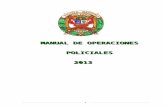 MANUAL  DE PROCEDIMIENTOS OPERACIONES POLICIALES    RD. N° 30 de 15ENE2013