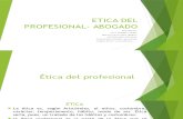 Etica Profesional Del Profesional en Derecho