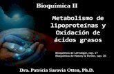 9. Lipoproteínas y Oxidación de Ac. Grasos 2014