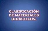 Clasificacion de Materiales Didacticos