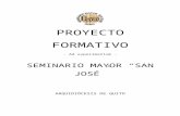 Nuevo Proyecto Formativo Seminario Mayo San Jose Quito (Ad Experimentum)