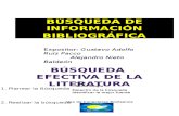 Bsqueda de Informaci³n Bibliogrfica-referencias Exposicion