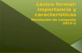 MA Qué Es El Léxico Formal 2 3c 2015-2