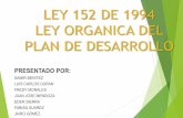 Ley 152 de 1994 Expo