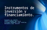 Instrumentos de Inversion y Financimiento.