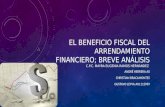 Artículo Gumaro Número 2 El Beneficio Fiscal Del Arrendamiento Financiero