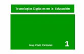Tecnologías Digitales en Educación