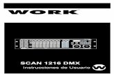 SCAN 1216 DMX Instrucciones de Usuario