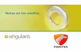 Clipping de notas en medios acerca de Pointer Argentina, gestión de Singularis
