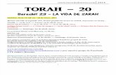 Torah 20 (Bereshit 23) – La Vida de Sarah