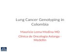 Lung Cancer Genotyping in Colombia Mauricio Lema Medina MD Clínica de Oncología Astorga - Medellín.