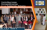 Contribuciones Extraordinarias A La Fundación Rotaria ADE Z 21 A Carlos E. Sandoval D.
