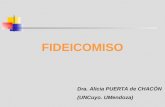 FIDEICOMISO Dra. Alicia PUERTA de CHACÓN (UNCuyo. UMendoza)