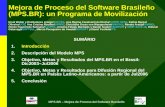 MPS.BR – Mejora de Proceso del Software Brasileño Mejora de Proceso del Software Brasileño (MPS.BR): un Programa de Movilización Kival Weber y Eratóstenes.