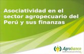 Asociatividad en el sector agropecuario del Perú y sus finanzas.
