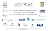 Programa de Medidas Preventivas y de Mitigación de la Sequía Programa Nacional Contra la Sequía Reunión COVI del Consejo de Cuenca de Baja California y.