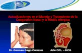 Actualizaciones en el Manejo y Tratamiento de la Congestión Nasal y la Rinitis Alérgica Dr. German Gago Corrales Jefe ORL – HCG.