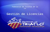Gestión de Licencias Federació de Triatló de la CV.
