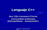 Lenguaje C++: Ana Laureano_UAM-A Lenguaje C++ Ana Lilia Laureano-Cruces Universidad Autónoma Metropolitana - Azcapotzalco.