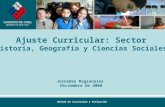 Unidad de Currículum y Evaluación Ajuste Curricular: Sector Historia, Geografía y Ciencias Sociales Jornadas Regionales Diciembre de 2008.