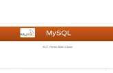MySQL M.C. Pedro Bello López 1. Mysql: Características  Disponibilidad en gran cantidad de plataformas y sistemas.  Diferentes opciones de almacenamiento.