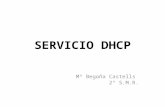 SERVICIO DHCP Mª Begoña Castells 2º S.M.R.. Cuestiones de repaso IP.- Código que identifica una interfaz o dispositivo dentro de una red TCP/IP Es un.