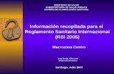 MINISTERIO DE SALUD SUBSECRETARÍA DE SALUD PÚBLICA DIVISIÓN DE PLANIFICACIÓN SANITARIA Información recopilada para el Reglamento Sanitario Internacional.