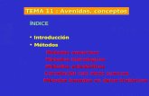 TEMA 11 : Avenidas, conceptos ÍNDICE Introducción Introducción Métodos Métodos Métodos empíricos Métodos hidrológicos Métodos estadísticos Correlación.